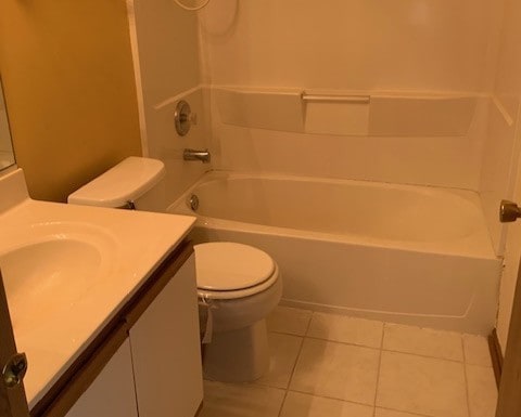 2235 Dawson Ln, Algonquin, IL 60102 - bathroom featuring vanity, tile patterned floors, and bathtub / shower combination