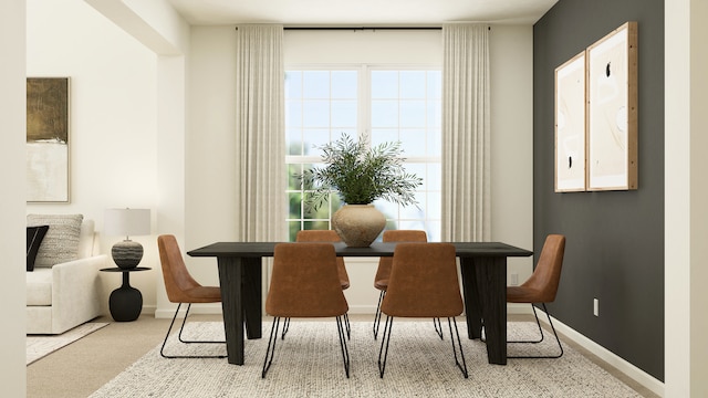 607 Wexford Dr, Elgin, IL 60124 - carpeted dining area with baseboards
