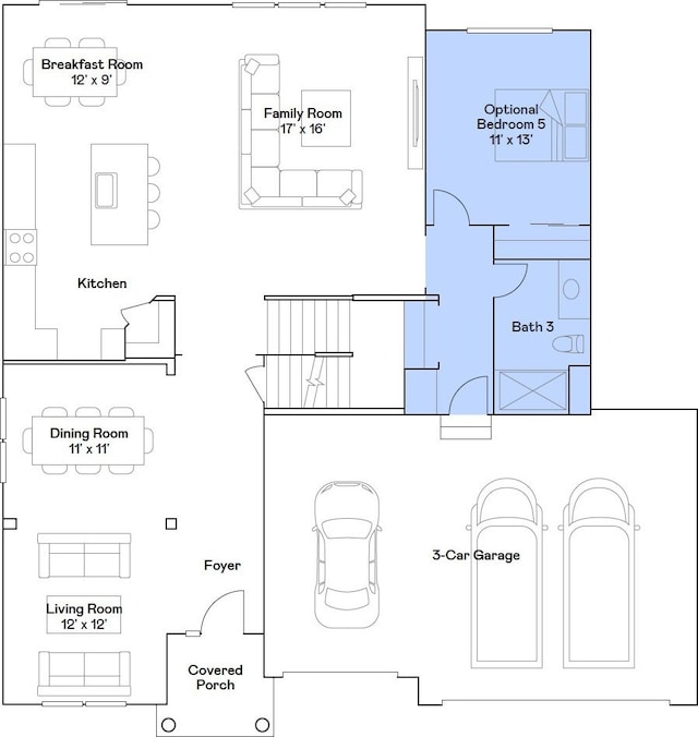 607 Wexford Dr, Elgin, IL 60124 - view of floor plan / room layout