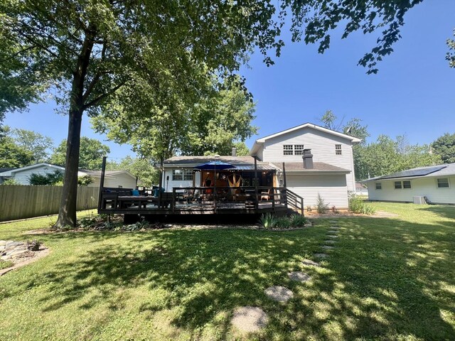 17 Park Dr, Villa Grove, IL 61956 - view of yard with a deck