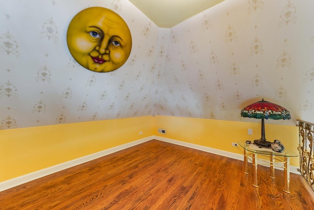 1130 Gavin Ct, Lake Forest, IL 60045 - unfurnished room featuring wood finished floors and wallpapered walls