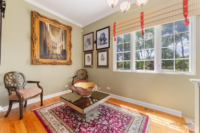 1130 Gavin Ct, Lake Forest, IL 60045 - sitting room with ornamental molding and wood finished floors