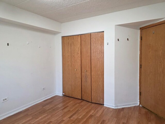 251 W 24th St Unit 1, Chicago, IL 60616 - unfurnished bedroom with wood finished floors and a closet