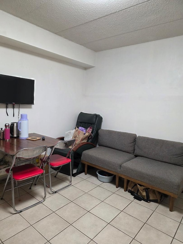 251 W 24th St Unit 1, Chicago, IL 60616 - office area featuring a textured ceiling and light tile patterned floors