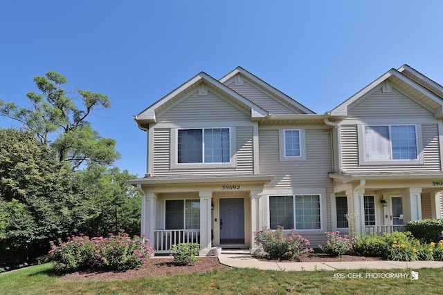 39092 Welsh Ln, Beach Park, IL 60083 - view of front facade with covered porch