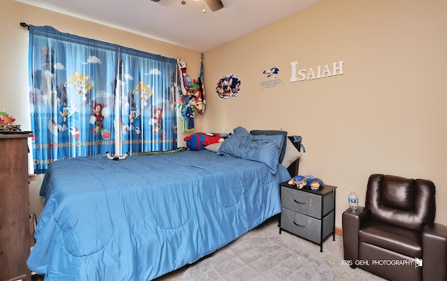 39092 Welsh Ln, Beach Park, IL 60083 - carpeted bedroom featuring a ceiling fan