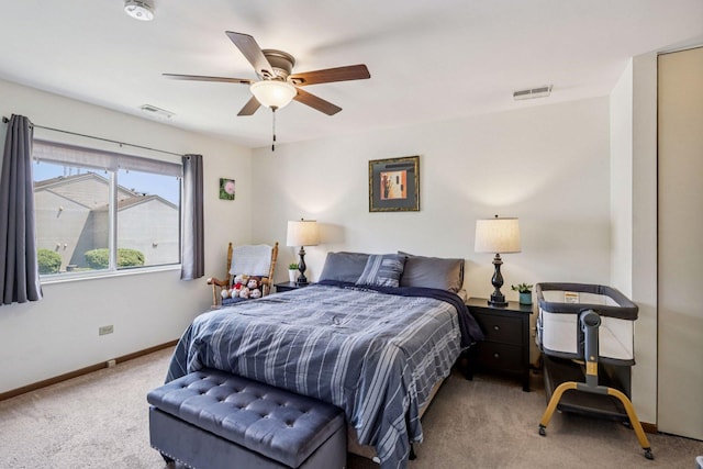 45 Orchard Ter Unit 7, Lombard, IL 60148 - bedroom with carpet floors and ceiling fan