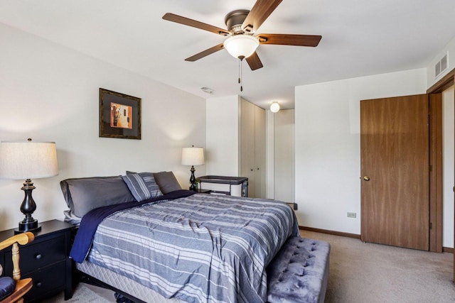 45 Orchard Ter Unit 7, Lombard, IL 60148 - carpeted bedroom featuring a ceiling fan and baseboards