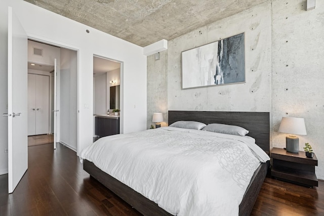 600 N Fairbanks Ct Unit 3304, Chicago, IL 60611 - bedroom with wood finished floors and connected bathroom