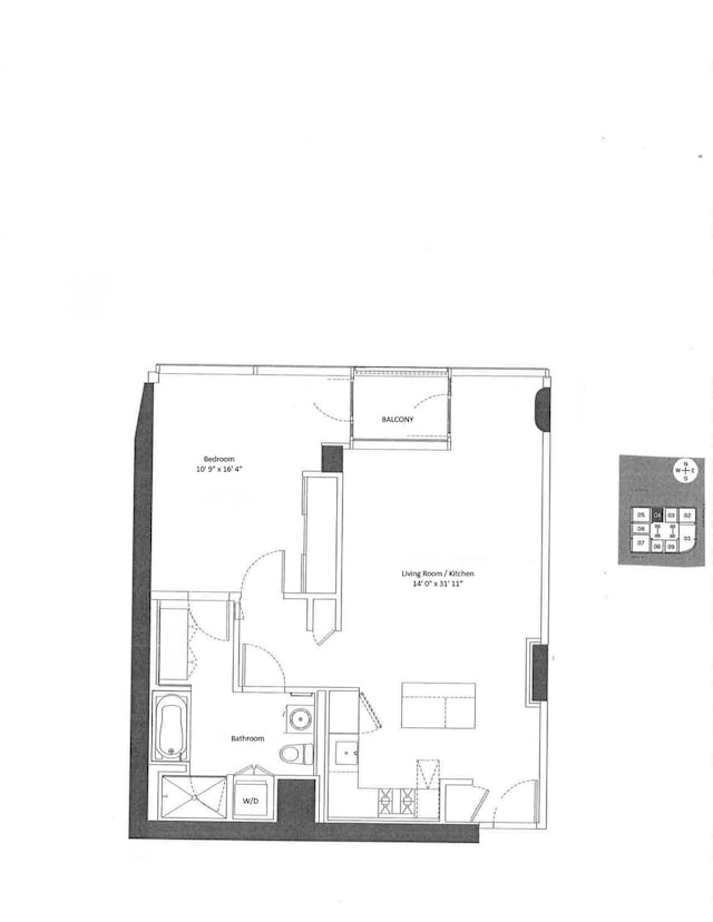 600 N Fairbanks Ct Unit 3304, Chicago, IL 60611 - view of property floor plan