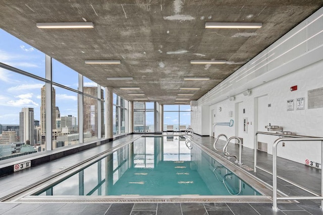 600 N Fairbanks Ct Unit 3304, Chicago, IL 60611 - indoor community pool featuring a city view