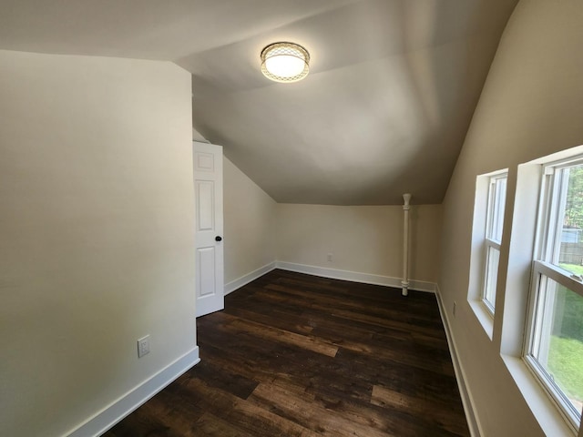 12416 S Carpenter St, Calumet Park, IL 60827 - bonus room with lofted ceiling and dark wood-type flooring