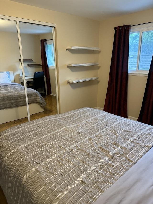 835 Williams Ct, Schaumburg, IL 60193 - bedroom featuring a closet and wood finished floors