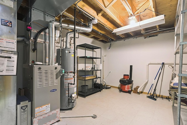 10509 San Luis Ln, Orland Park, IL 60467 - unfinished below grade area with gas water heater and baseboards