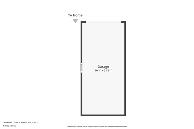 7523 Bristol Ln Unit A, Hanover Park, IL 60133 - view of property floor plan