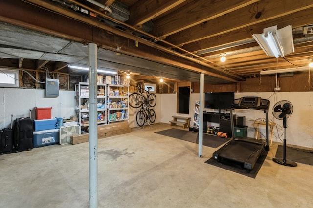639 N Stephen Dr, Palatine, IL 60067 - unfinished below grade area featuring electric panel