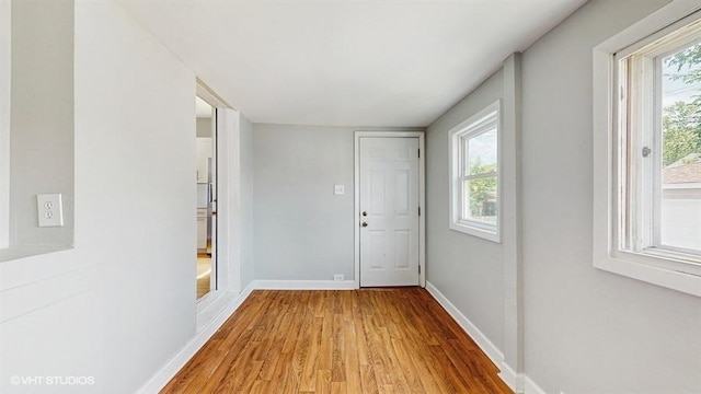 5041 W Fletcher St, Chicago, IL 60641 - hallway with wood finished floors and baseboards