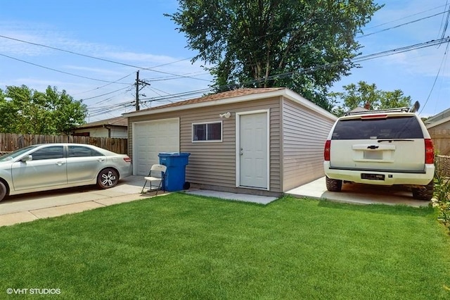5041 W Fletcher St, Chicago, IL 60641 - detached garage with concrete driveway