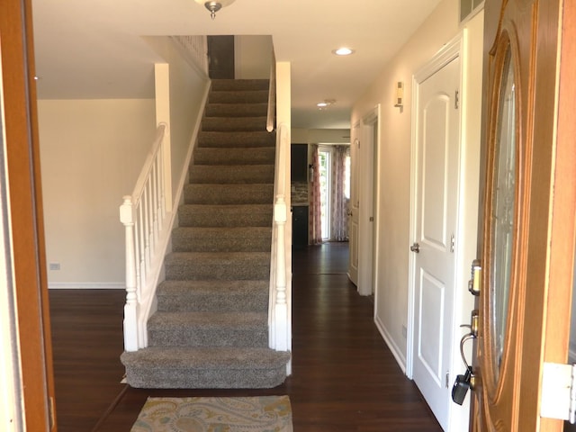 1010 Trillium Ln, Bartlett, IL 60103 - stairway featuring wood finished floors and recessed lighting