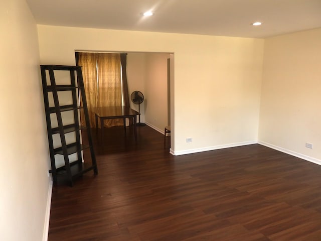 1010 Trillium Ln, Bartlett, IL 60103 - spare room featuring dark wood-type flooring and recessed lighting