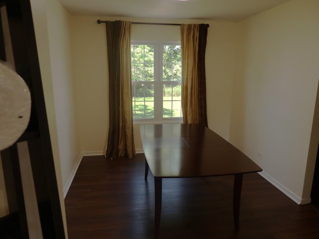 1010 Trillium Ln, Bartlett, IL 60103 - dining area with dark wood-style floors and baseboards