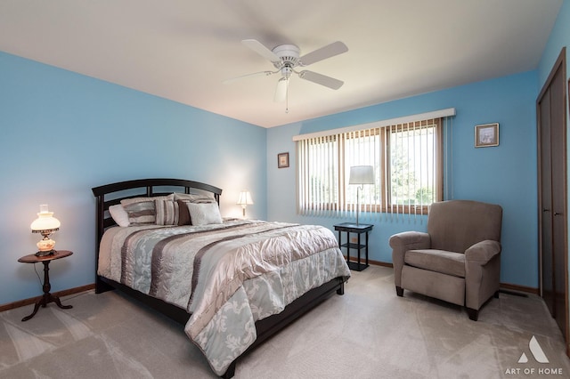 11015 New Mexico Ct, Orland Park, IL 60467 - bedroom with carpet floors and a ceiling fan