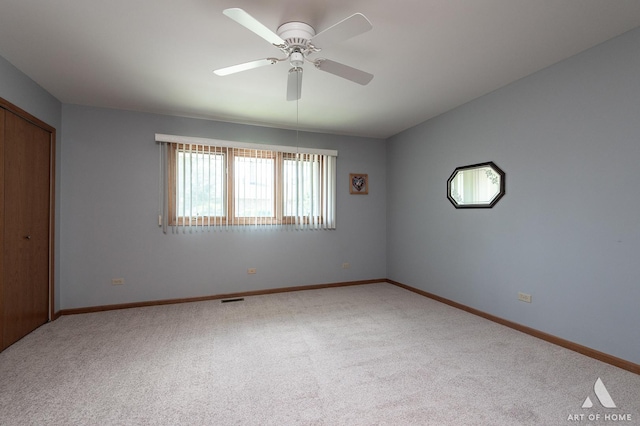 11015 New Mexico Ct, Orland Park, IL 60467 - unfurnished bedroom featuring carpet floors, a closet, and a ceiling fan