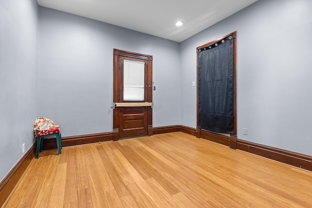 844 Haskell Ave, Rockford, IL 61103 - spare room with light wood-type flooring and recessed lighting
