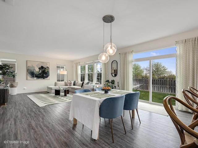 257 Kennedy Dr, Saint Charles, IL 60175 - dining space featuring wood finished floors and baseboards