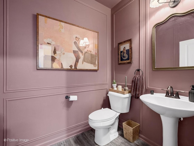 257 Kennedy Dr, Saint Charles, IL 60175 - bathroom with toilet and wood finished floors