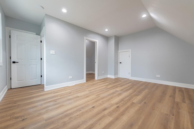 8007 S Avalon Ave, Chicago, IL 60619 - additional living space with recessed lighting, light wood-style floors, and vaulted ceiling