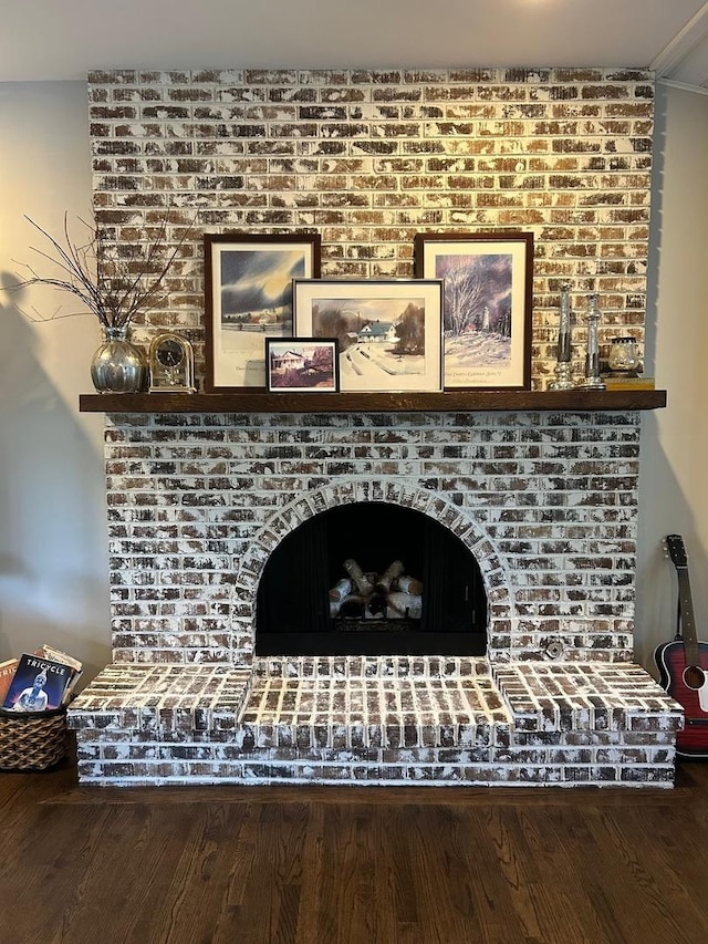 3245 Greenbriar Dr, Glenview, IL 60025 - detailed view of wood finished floors and a fireplace