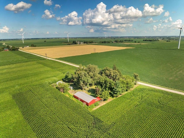 2840 W Ziebarth Rd, Normal, IL 61761 - overview of rural landscape with large plots for crops