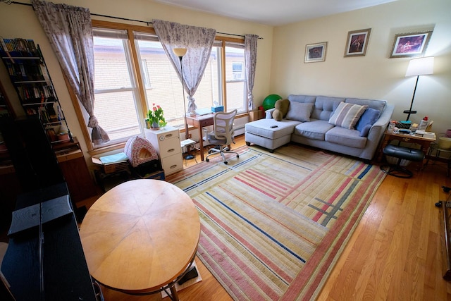 4444 N Central Ave Unit 2W, Chicago, IL 60630 - office area featuring wood finished floors