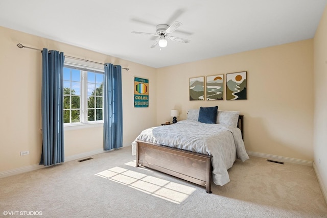 1600 Elderberry Dr, Libertyville, IL 60048 - carpeted bedroom with baseboards and ceiling fan