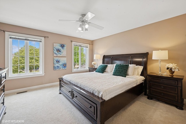 1600 Elderberry Dr, Libertyville, IL 60048 - bedroom with light carpet and ceiling fan