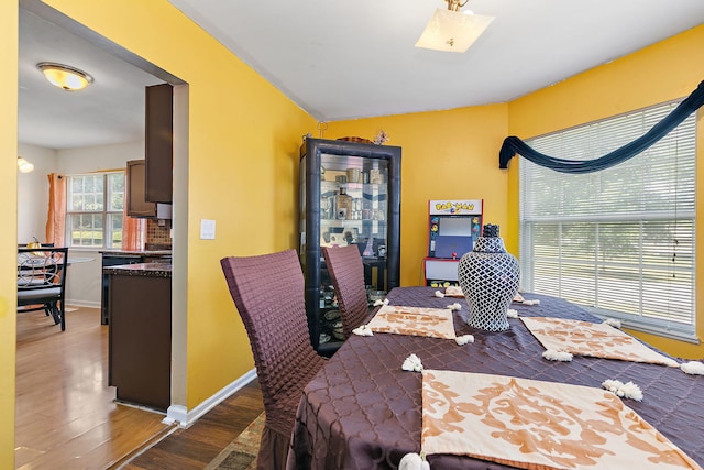 229 Ascot Ln, Streamwood, IL 60107 - dining space with wood finished floors and baseboards