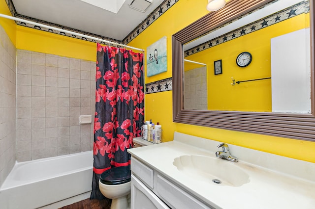 229 Ascot Ln, Streamwood, IL 60107 - full bathroom featuring vanity and shower / bath combination with curtain