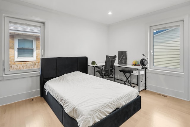 4944 Jarvis Ave, Skokie, IL 60077 - bedroom with light wood-style flooring and recessed lighting
