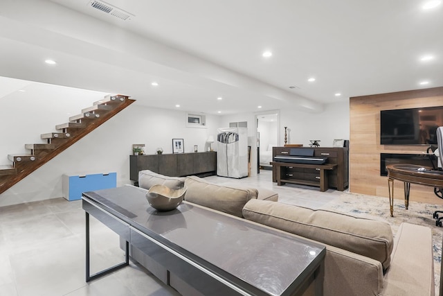 4944 Jarvis Ave, Skokie, IL 60077 - living area with stairs and recessed lighting