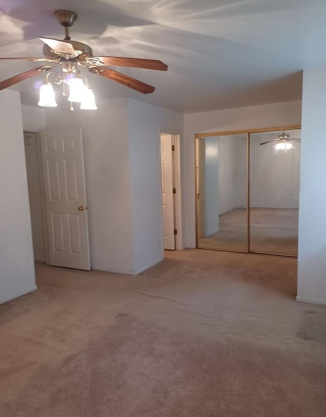 20137 Woodale St Unit 20137, Lynwood, IL 60411 - unfurnished bedroom featuring carpet, a closet, and ceiling fan