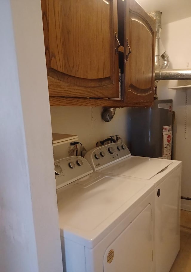 20137 Woodale St Unit 20137, Lynwood, IL 60411 - washroom featuring separate washer and dryer, water heater, and cabinet space