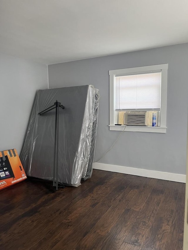 404-408 N Farnsworth Ave, Aurora, IL 60505 - empty room with hardwood / wood-style flooring and cooling unit