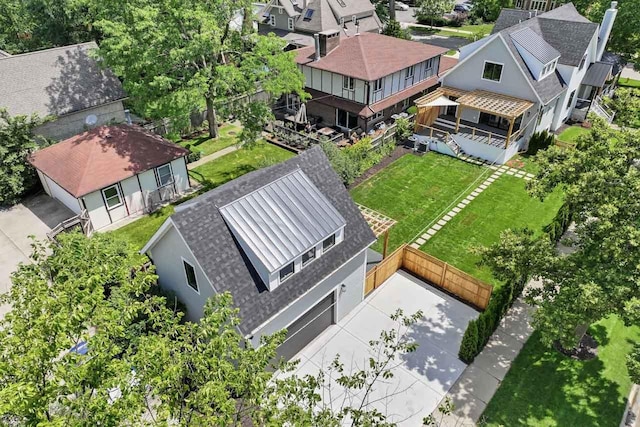 1100 Washington St, Glenview, IL 60025 - aerial perspective of suburban area