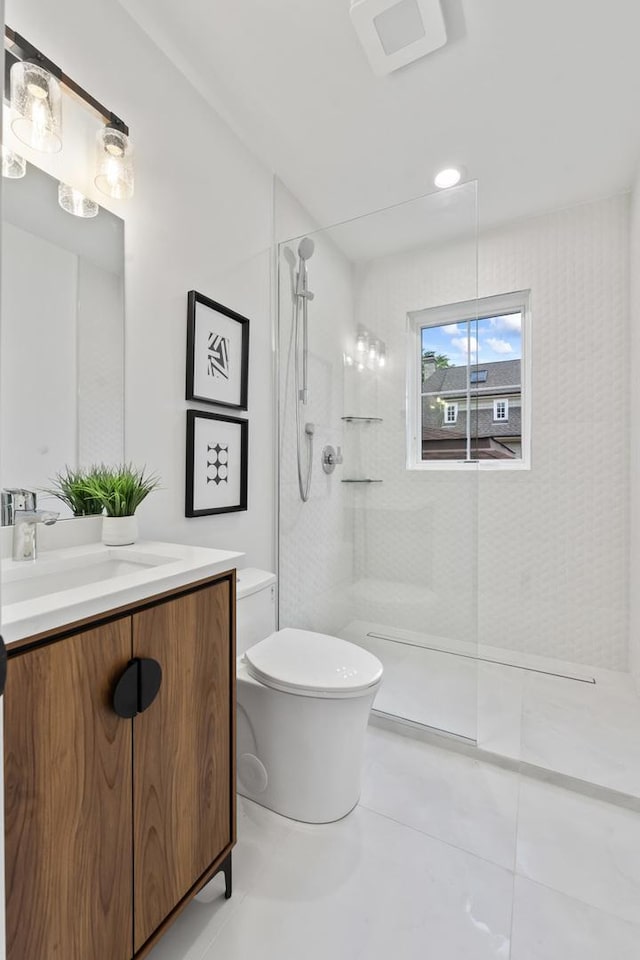 1100 Washington St, Glenview, IL 60025 - bathroom with a walk in shower and vanity