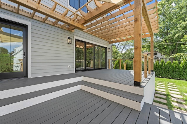 1100 Washington St, Glenview, IL 60025 - deck with a pergola