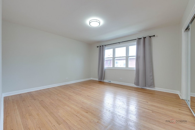 4603 Main St Unit B, Skokie, IL 60076 - empty room with light wood-style floors and baseboards