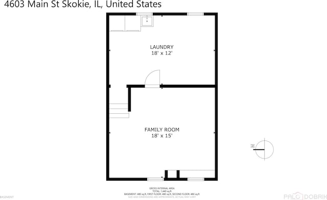 4603 Main St Unit B, Skokie, IL 60076 - view of room layout