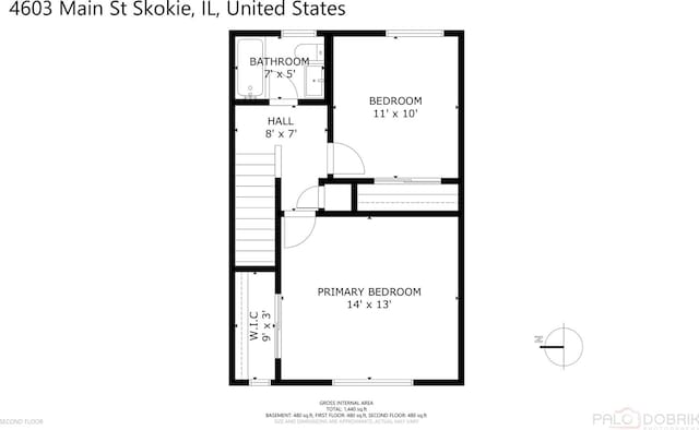 4603 Main St Unit B, Skokie, IL 60076 - view of home floor plan