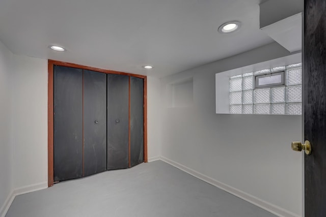 1825 S 8th Ave, Maywood, IL 60153 - unfurnished bedroom featuring recessed lighting, a closet, and carpet floors